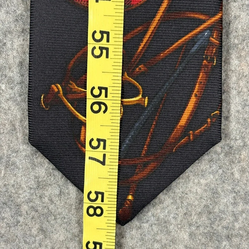 Vintage Polo Ralph Lauren Silk Tie Navy Blue Red Equestrian Handmade USA Y2K NWT
